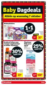 Kruidvat folder Pagina 77: Kinderpleisters €3,79, Physiomer Baby neusspray €10,87