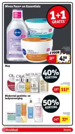 Kruidvat folder Pagina 9: Olay €11,99, Biodermal gezichts- en bodyverzorging €7,50