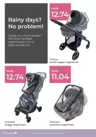 Prenatal folder week 41 Pagina 45: Prénatal buggy regenhoes €12,74, Prénatal autostoel regenhoes €11,04