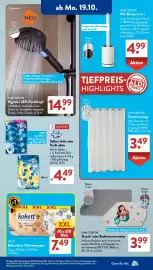 Aldi Süd Prospekt woche 43 Seite 11: ROMEO Schmutzfangmatte oder Handtuch €7,99, ROMEО Hunde-Fleece-Jacke €12,99