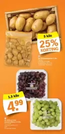 Albert Heijn folder week 41 Pagina 3: 1.5 kilo 4.99 AH Witte of rode druiven pitloos 1.5 kilo Per schaal Actieprijs per kilo