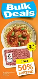Albert Heijn folder week 41 Pagina 4: 4 Bulk Deals VARKENSVLEES BELGISCH RECEPT GEHAKT VARKEN-RUND GEWICHT IN KE GEKRUID on