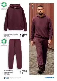 Zeeman folder week 40 Pagina 11: Basicz heren hoodie €19,99, Basicz heren joggingbroek €17,99