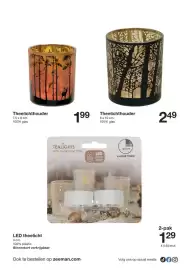 Zeeman folder week 40 Pagina 4: LED theelicht €129,00, Theelichthouder €2,49