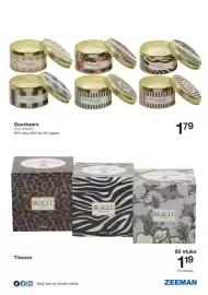 Zeeman folder week 40 Pagina 5: Geurkaars €1,79, Tissues €1,19