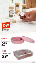 Wibra folder Pagina 9: Opbergbox 8-vaks €8,99, Snackdoos 5-vaks €2,79
