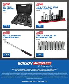 Burson Auto Parts catalogue Page 8: Chicane 8pc axle nut socket set €109,00