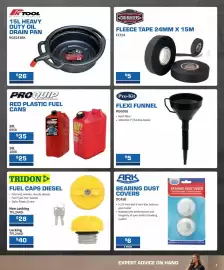 Burson Auto Parts catalogue Page 3: Pk Tool 15L Heavy Duty Oil Drain Pan €26,00, Car Builders Fleece Tape €5,00