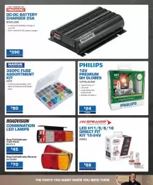 Burson Auto Parts catalogue Page 7: Philips 12V Premium QH Globes €24,00, Narva 360pc Fuse Assortment Kit €90,00
