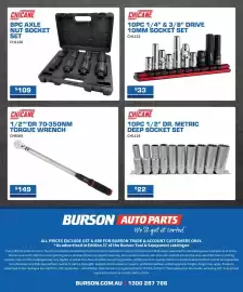 Burson Auto Parts catalogue Page 8: Chicane 8pc axle nut socket set €109,00
