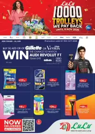 Lulu Hypermarket catalogue week 40 Page 1: Gillette Blue II Plus Razor €17,90, Gillette Venus-2 Plus Disposable Razor €8,90