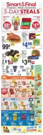 Smart & Final weekly ad week 40 Page 1: First Street Red or Green Seedless Grapes €4,99