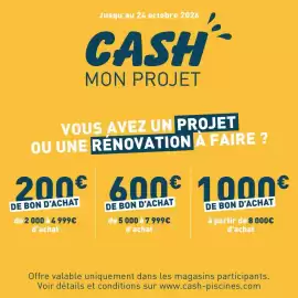 Catalogue Cash Piscines page 1