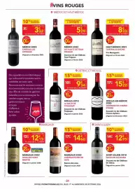 Catalogue METRO page 24: Château du glana - saint-julien 2018 €12,95, Les hauts de tour prignac - médoc 2022 €5,29