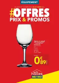 Catalogue METRO page 1: Verre à pied €0,89