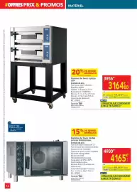 Catalogue METRO page 16: Oem - gamme de fours à pizas €3.164,80, Dim - gamme de four mixtes €4.165,00