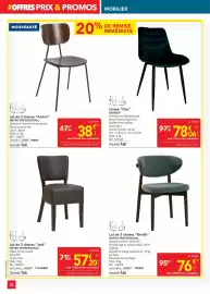Catalogue METRO page 28: Metro - lot de 2 chaises andria €38,00, Dim - chaise €78,06
