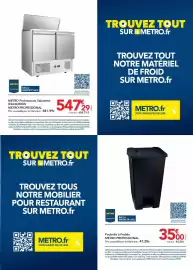 Catalogue METRO page 7: Metro - poubelle à pedale €35,00, Metro - professional saladette gsa360gn €547,29