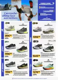 Catalogue Decathlon page 2: Chaussures de trail - torrent 4 €139,99, New balance - chaussures de trail-garoe v2 €89,99