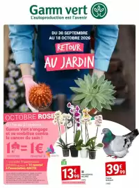 Catalogue Gamm vert page 1: Phalaenopsis melange €13,99, Pigeon mondain €39,99