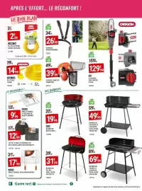 Catalogue Gamm vert page 4: Grille double en acier+manche €17,99, Barbecue torino à charbon cuve acier 53x38 cm €69,99