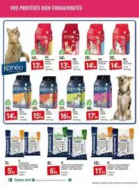 Catalogue Gamm vert page 6: Kaneo chat sterilise €14,99, Kaneo senior €17,99