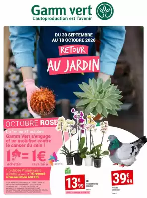 Gamm vert (valable jusqu'au 18-10)
