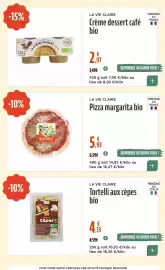 Catalogue La Vie Claire page 11: LA VIE CLAIRE Pizza margarita bio €5,93, LA VIE CLAIRE Crème dessert café bio €2,97