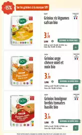 Catalogue La Vie Claire page 14: SOY Grinioc orge chèvre miel et noix bio €3,39
