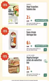 Catalogue La Vie Claire page 15: Wheaty Faux-cisson ibérique bio €6,79, La Vie Claire Végétal burger €3,14