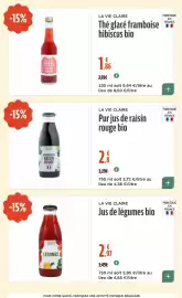 Catalogue La Vie Claire page 41: LA VIE CLAIRE Pur jus de raisin rouge bio €2,80, La Vie Claire Jus de légumes bio €2,97
