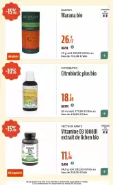 Catalogue La Vie Claire page 50: CitroBiotic plus bio €18,89, GUAYAPI Warana bio €26,17