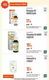 Catalogue La Vie Claire page 52: D.PLANTES Vitamine D3 400UI végétale €19,96, D.Plantes Immunité à croquer €13,59