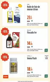 Catalogue La Vie Claire page 54: VITALL+ Immu Flash €18,26, SALUS Floradix fer €14,86