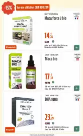 Catalogue La Vie Claire page 56: DIET HORIZON DHA 1000 €23,79, DIET HORIZON Maca bio €17,33