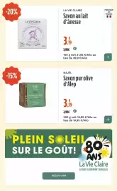 Catalogue La Vie Claire page 61: NAJEL Savon pur olive d'Alep €3,39, La Vie Claire Savon au lait d'ânesse €3,19