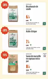 Catalogue La Vie Claire page 71: Ecoclaire Acide citrique €7,19, Ecoclaire Bicarbonate de soude €6,79