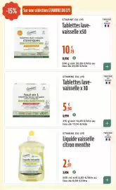 Catalogue La Vie Claire page 72: ETAMINE DU LYS liquide vaisselle €2,97, ETAMINE DU LYS Tablettes lave-vaisselle €5,94