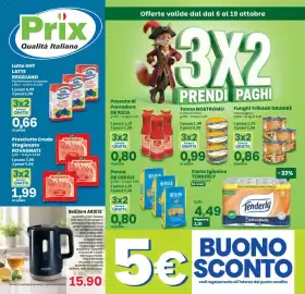 Volantino Prix Quality Pagina 1: Tonno NOSTROMO €0,99, Funghi Trifolati GRANRÈ €0,86