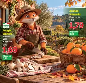 Volantino Prix Quality Pagina 12: Arance Valencia €1,79, Funghi Bianchi Affettati €1,69