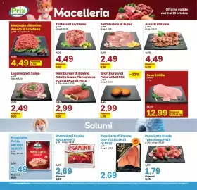 Volantino Prix Quality Pagina 13: Hamburger di Bovino Adulto Razza Piemontese €2,99, Bresaola di Equino Rigamonti €2,69