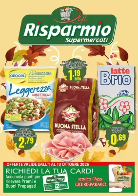 Risparmio (valido fino al 13-10)