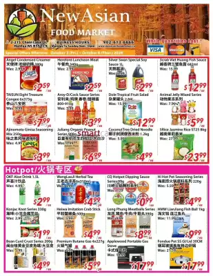 New Asian Food Market (valid until 8-10)