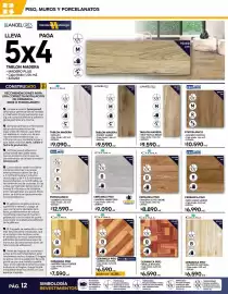 Catálogo Construmart Página 12: Cemento rustico €12.590,00, Cerámica piso €9.090,00
