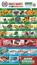 99 Ranch weekly ad week 40 Page 1: Squid Arrow €3,99, White Radish €1,19