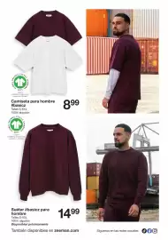 Catálogo Zeeman semana 40 Página 10: Organic - suéter #basicz para hombre €14,99, Eroski - camiseta para hombre €8,99
