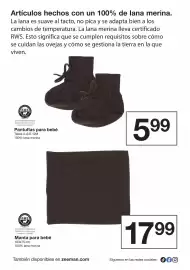 Catálogo Zeeman semana 40 Página 8: Control - manta para bebe €17,99, Lana - pantuflas para bebe €5,99
