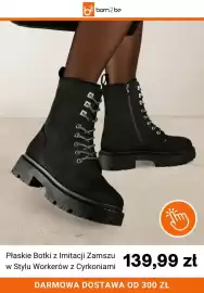 Born2be gazetka Strona 10: Płaskie botki z imitacji zamszu w stylu workerów z cyrkoniami €139,99