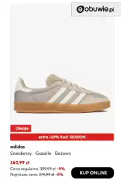 Eobuwie gazetka Strona 3: Sneakersy Gazelle beżowy adidas €360,99