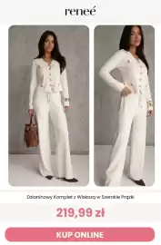 Renee magazyn Strona 10: Dzianinowy komplet z wiskozą w szerokie prążki Reneé €219,99